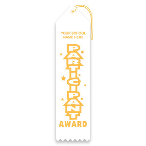 Imprinted Carded Ribbon - Participant Award