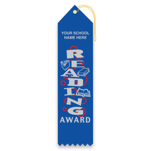 Imprinted Carded Ribbon - Reading Award