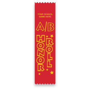 Imprinted Flat Ribbon - AB Honor Roll
