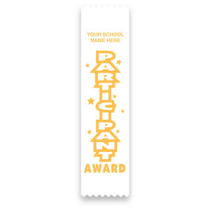 Imprinted Flat Ribbon - Participant Award
