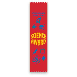 Imprinted Flat Ribbon - Science Award