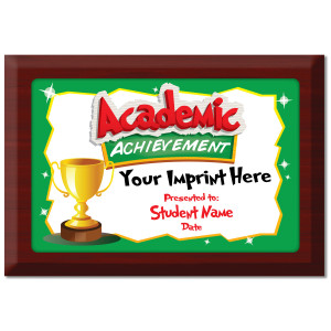 Custom Plate Plaque - Academic Achievement (Trophy)