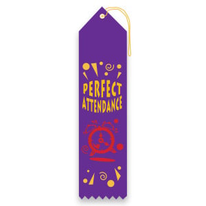 Carded Ribbon - Perfect Attendance 3
