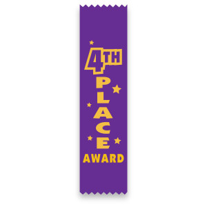 Flat Ribbon - 4th Place Award