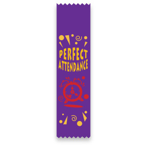 Flat Ribbon - Perfect Attendance 3