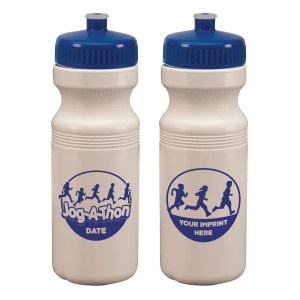 Custom 24 oz. Plastic Sports Bottle - Jog-A-Thon