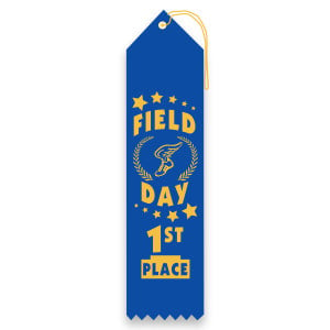 Carded Ribbon - Field Day, 1st Place