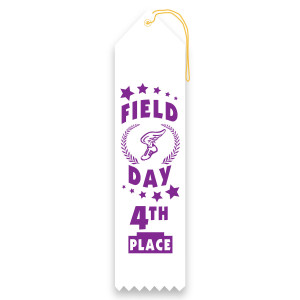 Carded Ribbon - Field Day, 4th Place