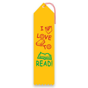 Carded Ribbon - I Love to Read (2)
