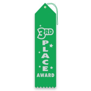 Carded Ribbon - 3rd Place Award