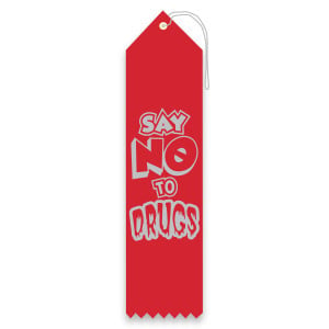 Carded Ribbon - Say NO to Drugs