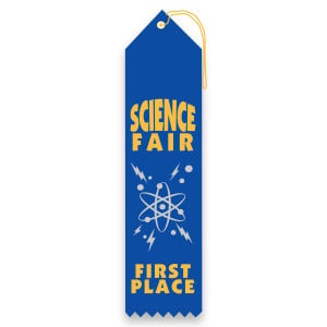 Carded Ribbon - Science Fair, 1st Place