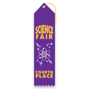 Carded Ribbon - Science Fair, 4th Place