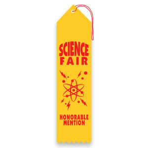 Carded Ribbon - Science Fair, Honorable Mention