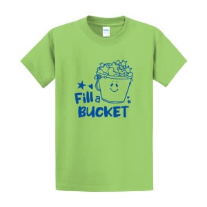 SCREEN PRINTED BUCKET FILLERS  T-SHIRTS
