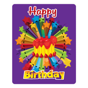 Picture Frame Magnet- Happy Birthday