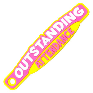Brag Stick - Outstanding Attendance (Pink)