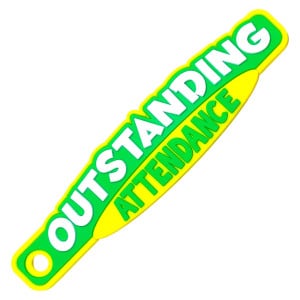 Brag Stick - Outstanding Attendance (Green)