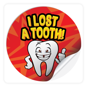 Round Sticker - I Lost A Tooth!