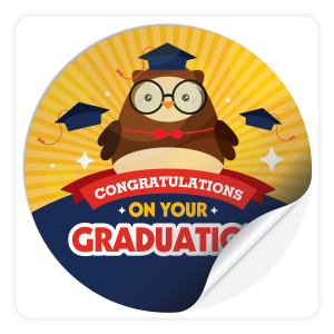 Round Sticker - Congratulations on your Graduation