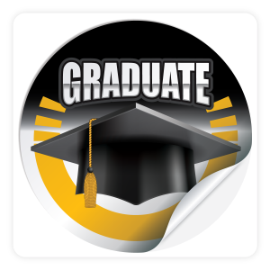 Round Sticker - Graduate
