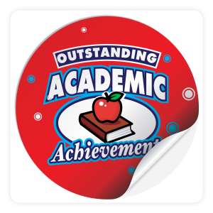 Round Sticker - Academic Achievement 