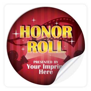 Custom Round Sticker - Honor Roll