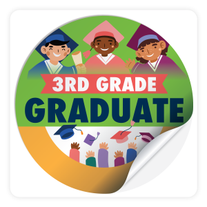 Round Sticker - 3rd Grade Graduate
