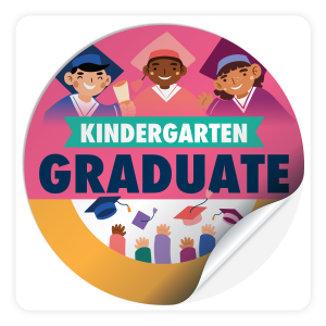 Round Sticker - Kindergarten Graduate