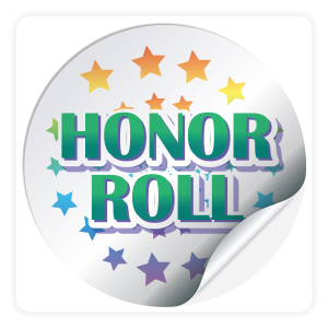 Round Sticker - Honor Roll