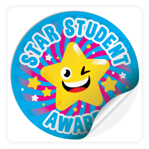 Round Sticker - Star Student Award