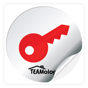 Round Sticker - Teamology (Key)