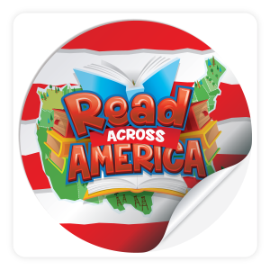 Round Sticker - Read Across America