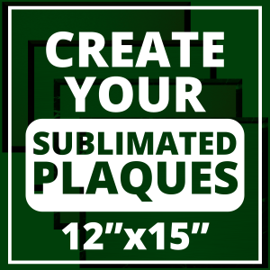 Sublimated Plaques - Color Metal Award 12" x 15"