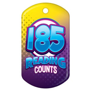 Dog Brag Tag - Reading Counts 185 Points