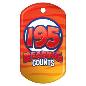 Dog Brag Tag - Reading Counts 195 Points