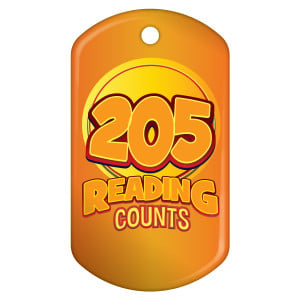 Dog Brag Tag - Reading Counts 205 Points