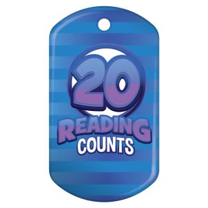 Dog Brag Tag - Reading Counts 20 Points