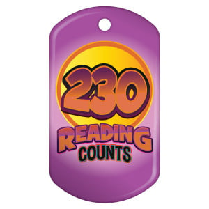 Dog Brag Tag - Reading Counts 230 Points