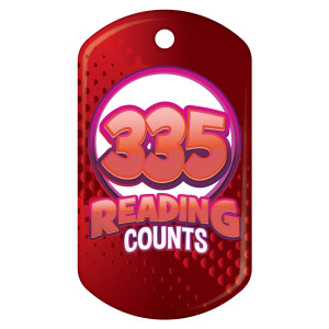 Dog Brag Tag - Reading Counts 335 Points