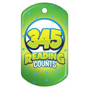 Dog Brag Tag - Reading Counts 345 Points