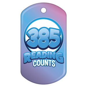 Dog Brag Tag - Reading Counts 385 Points
