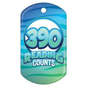 Dog Brag Tag - Reading Counts 390 Points