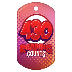 Dog Brag Tag - Reading Counts 430 Points