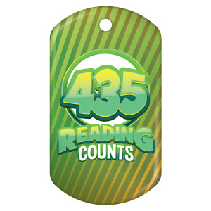 Dog Brag Tag - Reading Counts 435 Points