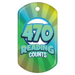 Dog Brag Tag - Reading Counts 470 Points