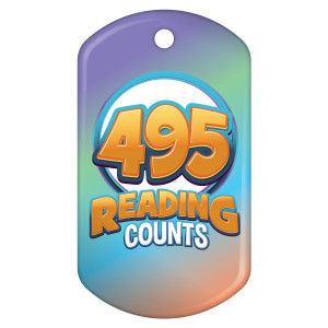 Dog Brag Tag - Reading Counts 495 Points