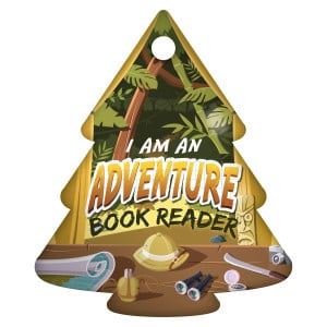 Tree Brag Tags - I Am an Adventure Book Reader