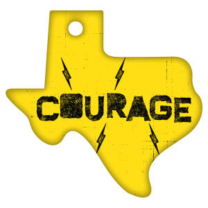 Texas Character Traits Brag Tags - Courage