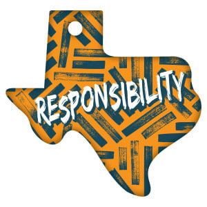 Texas Character Traits Brag Tags - Responsibility